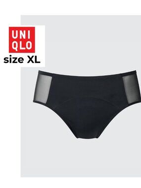 Uniqlo Mid Rise Period Pants (Mesh) XL Black